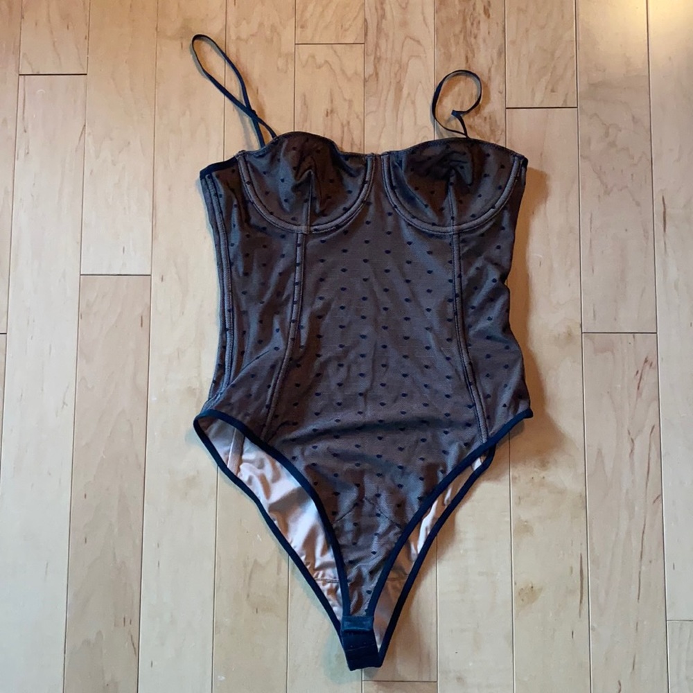 Polka dot black Bodysuit